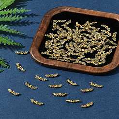 100 шт. бусины в виде крыльев феи из сплава в тибетском стиле TIBEB-FS0001-14