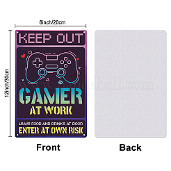 Старинный металлический оловянный знак AJEW-WH0189-299