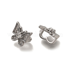 Латунный микро pave прозрачный кубик циркония подвески&nbsp;KK-Z126-20P