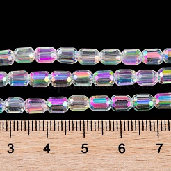 Стеклянные бусины с гальваническим покрытием &nbsp;X-EGLA-D031-01-01