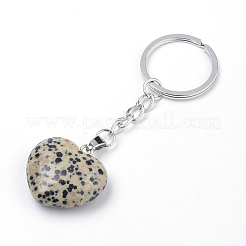 Брелок из синтетического и натурального смешанного камня KEYC-S252-02