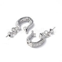 Застежка с латунным кристаллом и стразами KK-P223-29P