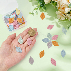 50 шт. 5-х цветные аксессуары для украшения из листовой ткани&nbsp;DIY-MA0006-96