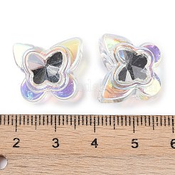 Прозрачные акриловые бусины с УФ-покрытием&nbsp;OACR-S145-05