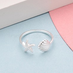 925 открытое кольцо-манжета из стерлингового серебра для женщин&nbsp;STER-N016-139S