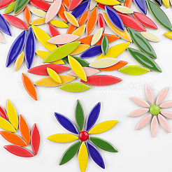 400г двухцветный фарфоровый кабошон ручной работы PORC-WR0001-02