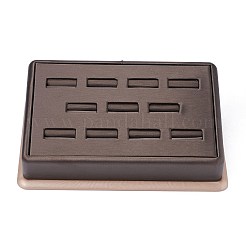 Trèfle en bois avec présentoirs à bagues en cuir pu&nbsp;RDIS-F003-02A