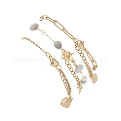 Цепочка из 3 слоя BJEW-JB12459-02