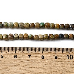 Бусины из натуральной бирюзы  G-G294-B01-4x4mm