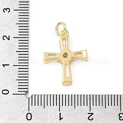Pendentifs en laiton de Pâques sertis de micro-pavés de zircone cubique transparente&nbsp;KK-E799-05E-G