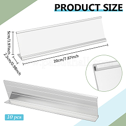 10 cadre de présentation de cartes de table en aluminium en forme de L&nbsp;ODIS-BC0001-42B