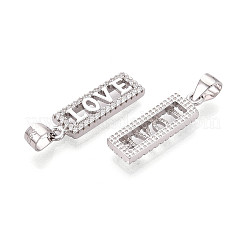 925 подвеска в форме сердца с хамсой из стерлингового серебра с микропаве из прозрачных кубических цирконий STER-N016-101P