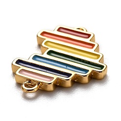 Соединители латунные эмалевые звенья KK-B028-21G