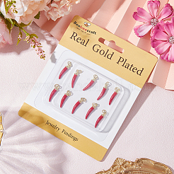 Кулоны с эмалью из латуни&nbsp;KK-BBC0018-65