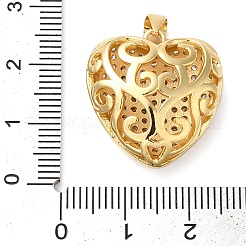 Латунные микропаве прозрачные подвески с фианитом&nbsp;KK-B094-06G