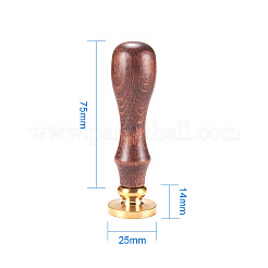 Поделки письмо записки латунь сургучной печати штампы и наборы деревянной ручкой&nbsp;AJEW-PH0010-S