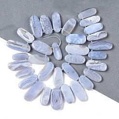 Натуральный голубой кружевной агат бисер нитей G-H006-B01-02