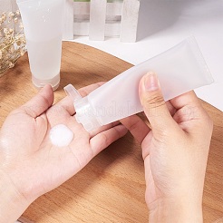 Матовые пластиковые многоразовые косметические бутылки X1-MRMJ-WH0024-01C