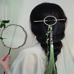 2 шт. 2-цветная полуспиральная шпилька из сплава&nbsp;PHAR-LP0002-33