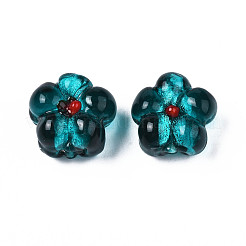 Argento fatti a mano in vetro murano lamina perline&nbsp;FOIL-T001-02D