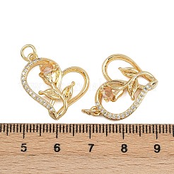 Латунные микро проложить кубического циркония подвески&nbsp;ZIRC-I367-08G