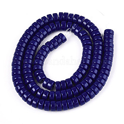 Непрозрачные сплошные цветные стеклянные бусины&nbsp;LS-GLAA-N026-3x6mm-09