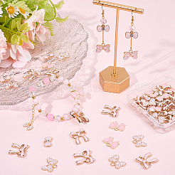 80 шт. 5 стиля подвески из эмалевого сплава в виде банта&nbsp;ENAM-SC0007-11