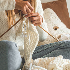 4 шт. акриловые бусины для вязания счетных рядов цепочек&nbsp;HJEW-SC00187