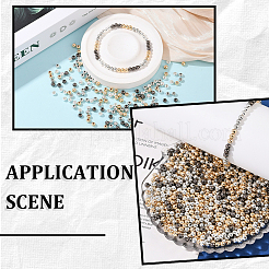 2400 шт. 4 цвета круглые пластиковые бусины-разделители ccb&nbsp;CCB-PA0001-05C