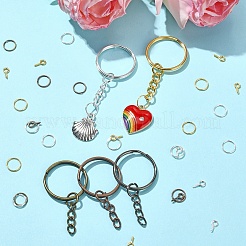 Железные разъёмные кольца для ключей&nbsp;DIY-YW0009-10