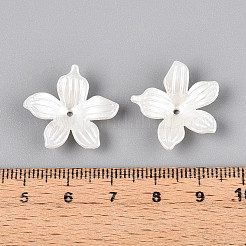 5-лепестковые акриловые колпачки из АБС-пластика с имитацией жемчуга OACR-ZX006-13