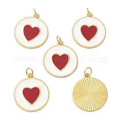 Латунь эмаль подвески&nbsp;KK-C223-19G-02