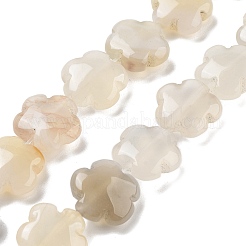 Bianco naturale agata fili di perline&nbsp;G-F769-G01-01