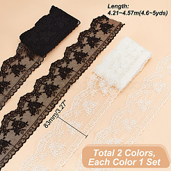 2 цвет молочные волокна вышивка цветок кружевные ленты OCOR-GA0001-96