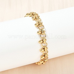 Браслеты-цепочки из нержавеющей стали 304 для женщин&nbsp;BJEW-Z143-01G