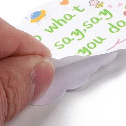 50шт вдохновляющая тема мультфильм английское слово бумажная наклейка набор этикеток DIY-G078-01
