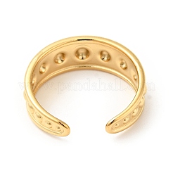 Bague ouverte en acier inoxydable 304 avec placage ionique (IP) pour hommes et femmes&nbsp;RJEW-I085-08G