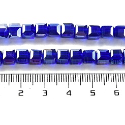 FilI di perline in vetro placcato&nbsp;EGLA-R030-6x6mm-10
