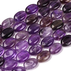 Природный аметист плоские овальные пряди шарик G-M206-20