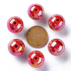 Непрозрачные акриловые бусины&nbsp;X1-MACR-S370-D16mm-A14