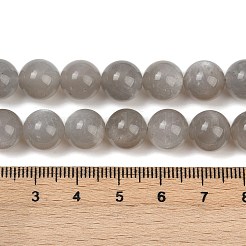 ナチュラル グレー ムーンストーン ビーズ 連売り  ラウンド  10mm  穴：1mm  約38個/連  15.35''（39センチメートル）&nbsp;G-G206-A01-10mm