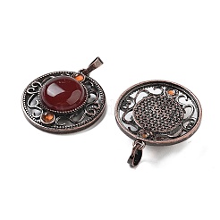 Подвески из натурального сердолика (окрашенного и нагретого) G-Q158-03A-R01