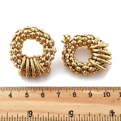 201 серьги-кольца из нержавеющей стали EJEW-P304-11G