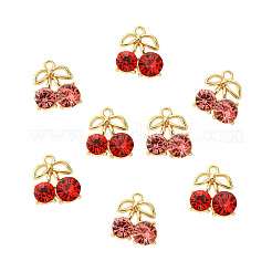 20шт 2 цвета подвески из сплава со стразами ALRI-CJ0001-08