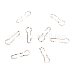 変色しにくい201ステンレススチール製クイックリンクコネクター  ネックレスリンク  ステンレス鋼色  12x4x0.5mm&nbsp;STAS-H121-21P