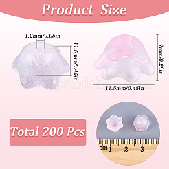 200 шт. стеклянные колпачки для изготовления колокольчиков GLAA-SP0001-03C