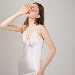 2 stücke 2 farben böhmen stil quaste legierung oberarm offene manschette armreifen für frauen&nbsp;BJEW-CY0001-03B