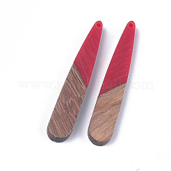 Подвески из смолы и дерева&nbsp;LS-X-RESI-S358-40H