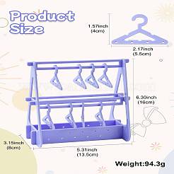 2-слойная акриловая стойка для хранения сережек в стиле вешалки&nbsp;ST-CJ0034-01A