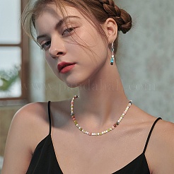 Бусы натуральная африканская бирюза (яшма)&nbsp;G-AR0001-68